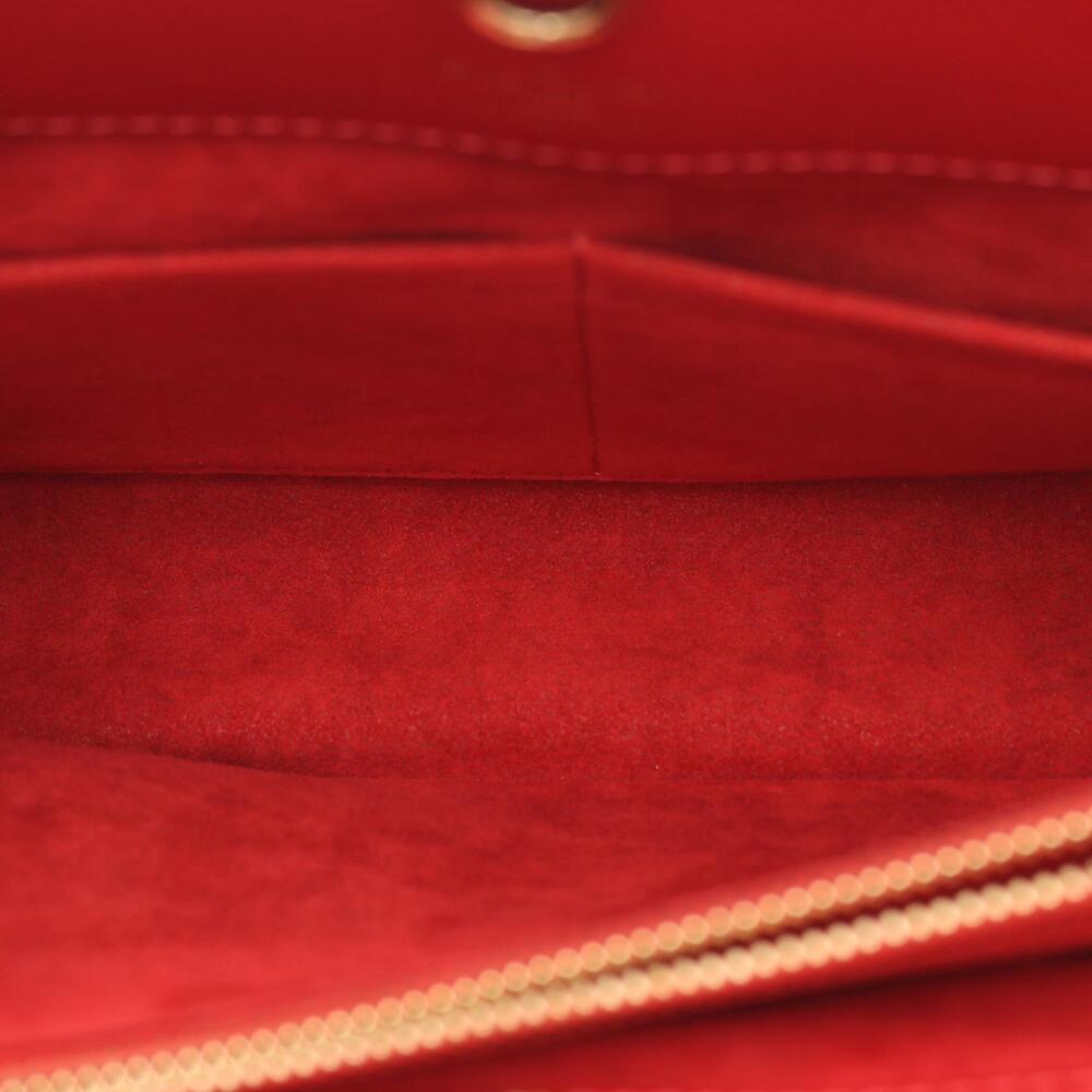 Louis Vuitton red canvas leather Monogram Venus handbag brown - Picture 7 of 8